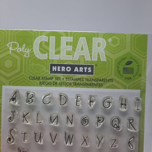Hero Arts CL141 Clear Stamps, Fanciful Swirl Alphabet - Picture 3 of 7